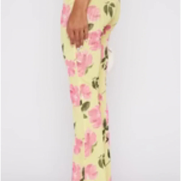 WHITE FOX Summer In The City Pants Lemon Rose Size Small NWOT - Picture 6 of 8